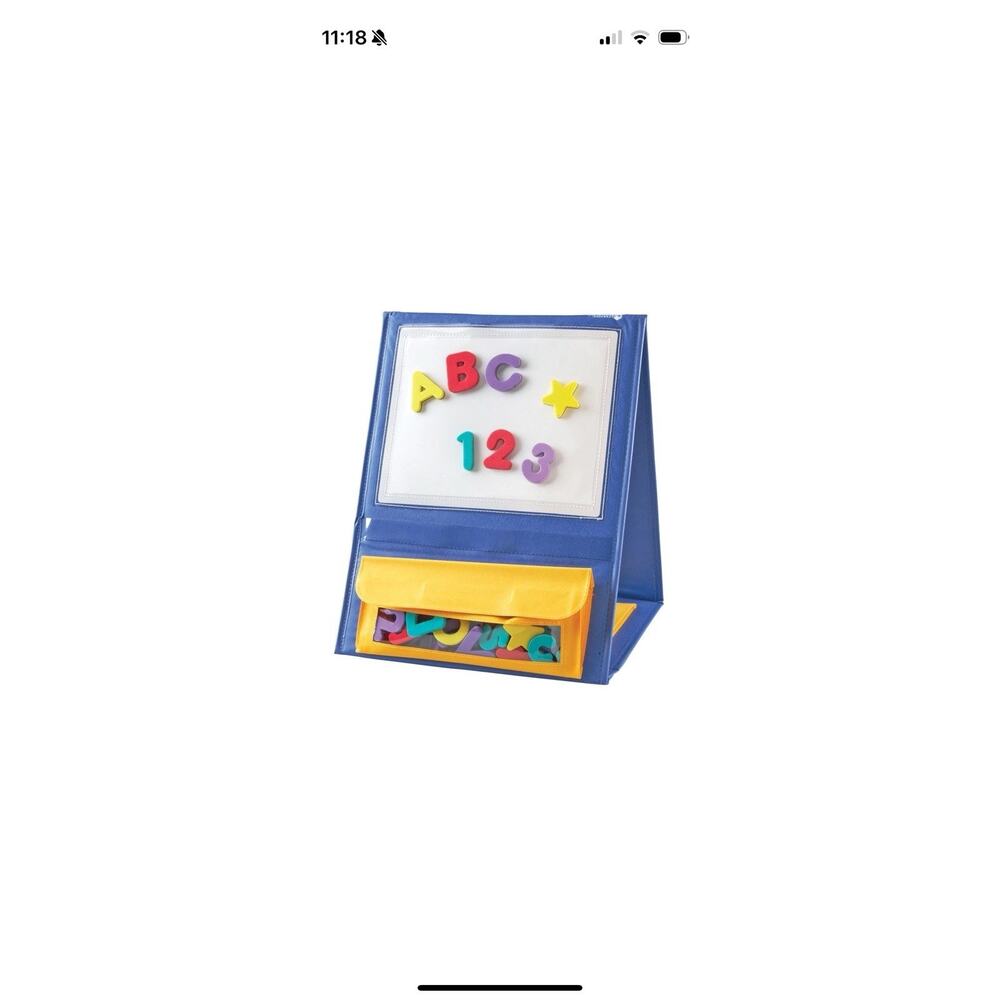 Learning Resources Magnetic Tabletop Pocket Chart LER7191 Double Sided NEW